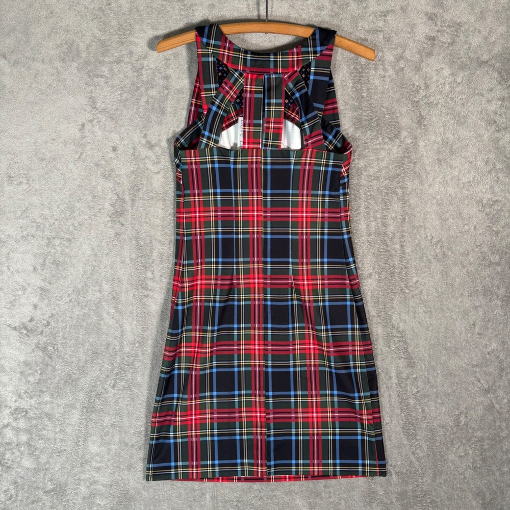 Gretchen Scott Isosceles Dress Duke of York Black Multi Plaid‎ Tartan XS NEW - Picture 2 of 13